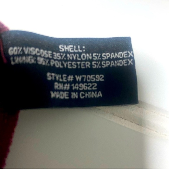 Walter Baker Off Shoulder Women’s Midi Bodycon Burgundy Dress Size Large EUC - Picture 7 of 8